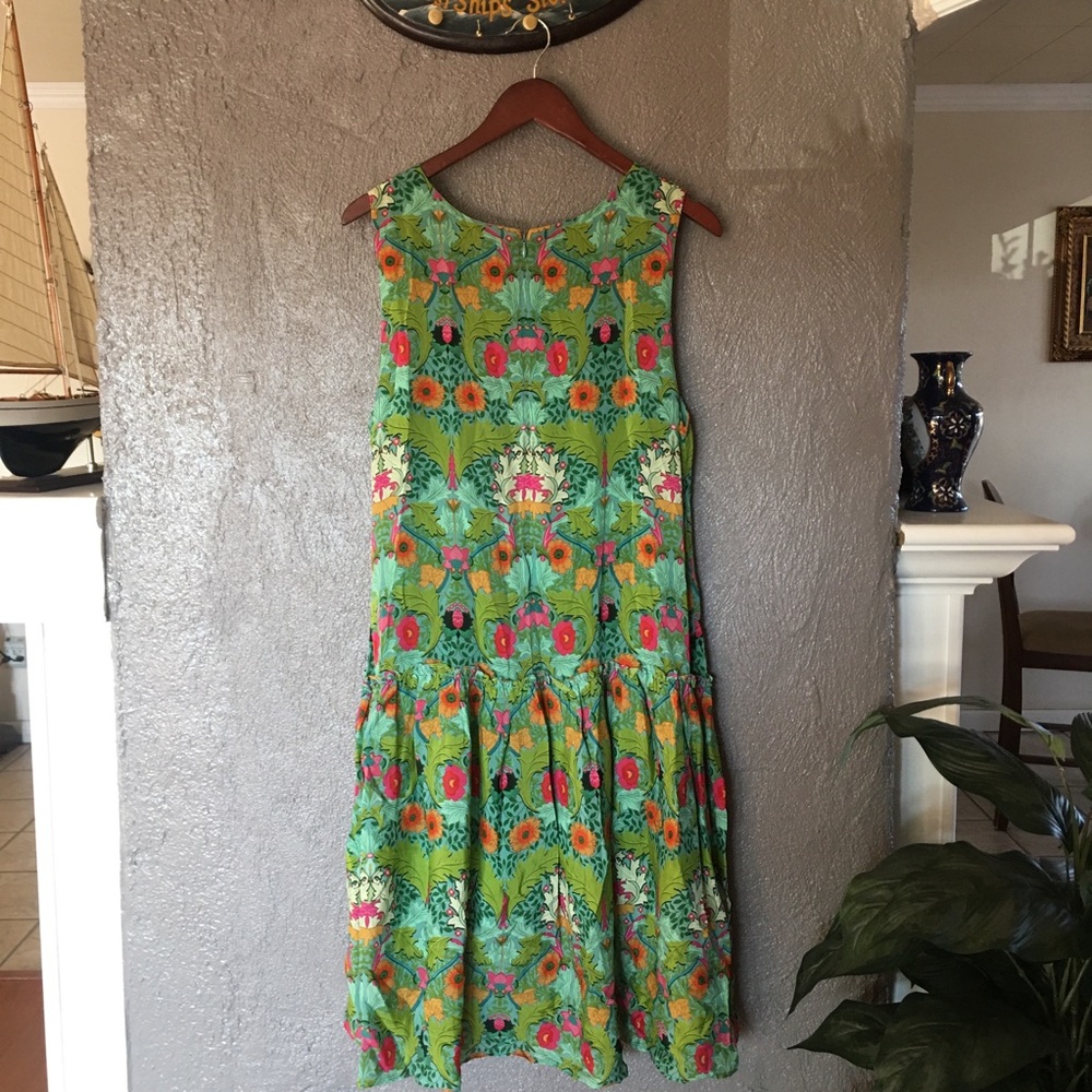 Anthropologie Siddhartha Bansal Garden Drop Waist Dress - Picture 7 of 15